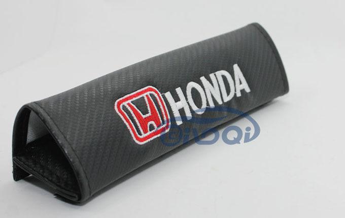 A Pair Sports carbon fiber Car Seat belt Cover Shoulder Pad Pads For Honda , US $19.99, image 2