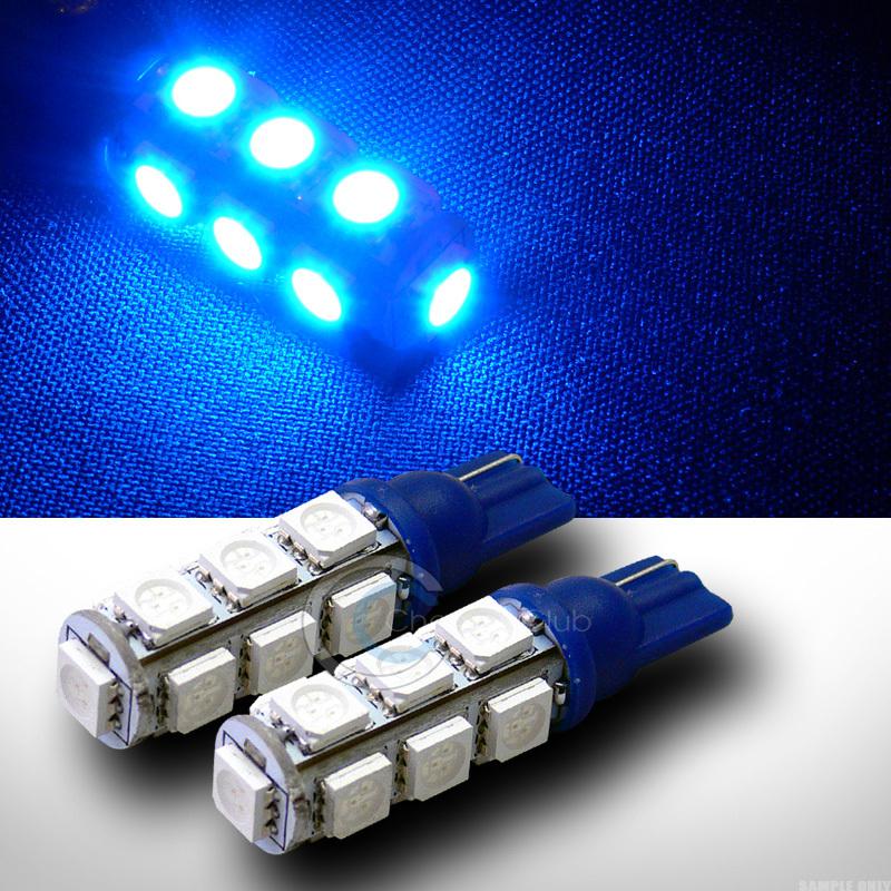 Buy 2 Super Blue T10 Wedge Base 13 5050 SMD LED Parking/Turn Signal
