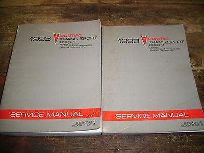 1993 pontiac trans sport factory issue repair manuals