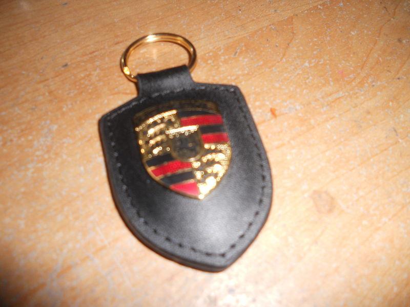 NOS PORSCHE 911 928 CAYENNE BOXSTER S FACTORY ORIGINAL KEYCHAIN BLACK WAP0500921, US $14.99, image 2