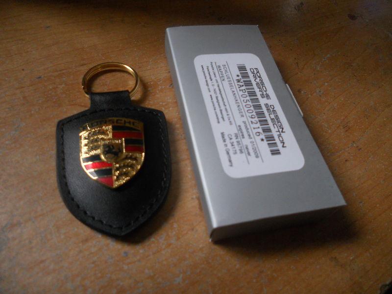 NOS PORSCHE 911 928 CAYENNE BOXSTER S FACTORY ORIGINAL KEYCHAIN BLACK WAP0500921, US $14.99, image 3