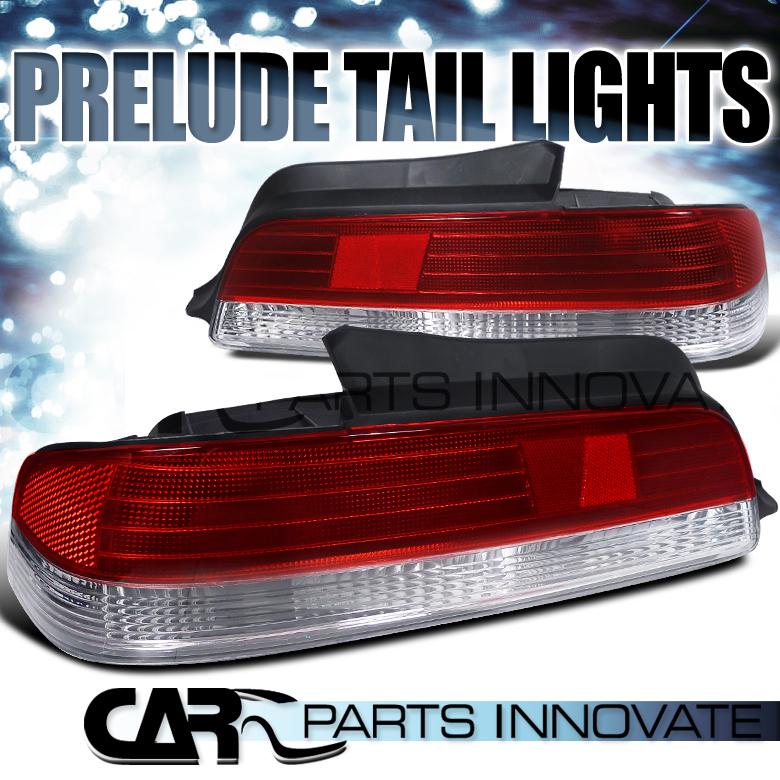 Buy HONDA 9701 PRELUDE TAIL LIGHTS BRAKE STOP REAR LAMP RED CLEAR in