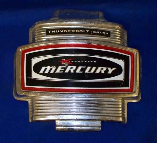Vtg kiekhaefer mercury merc thunderbolt ignition faceplate outbard motor cover