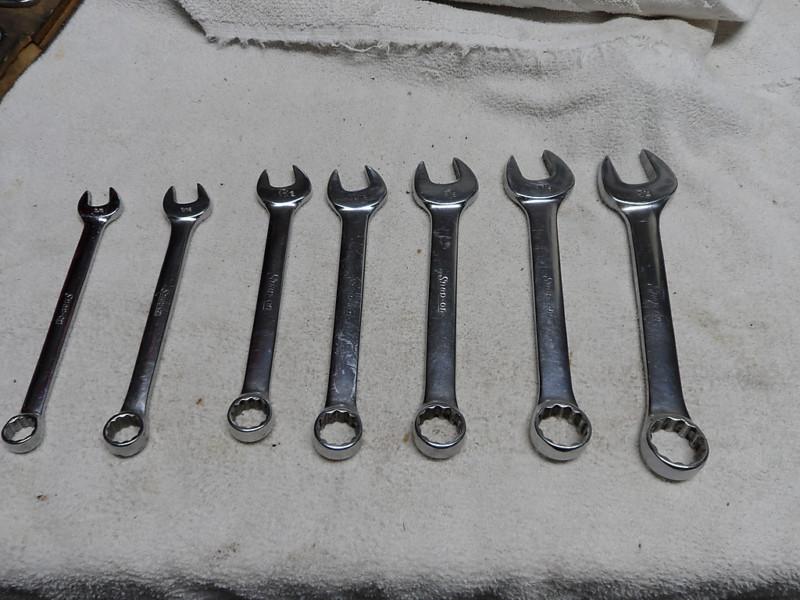 Snap-on, std, combo wrench set, (7)