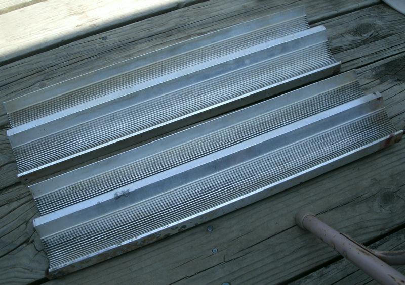 1960 60 cadillac coupe rear trunk panels metal trim molding lh & rh oem caddy 