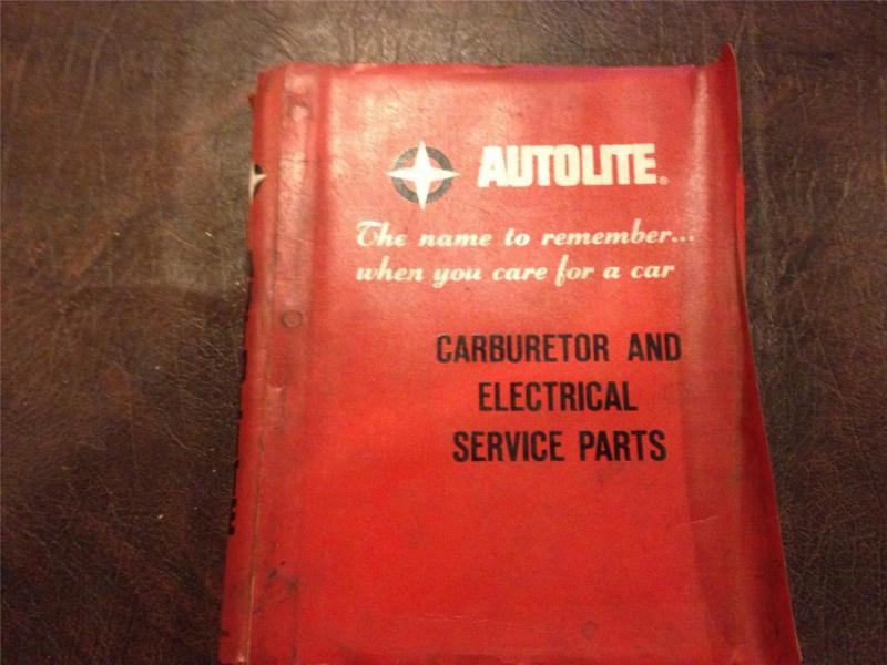 Autolite parts book 1940's 1950's 1960's