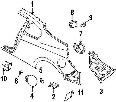 Nissan 78817jb10a genuine oem factory original protector
