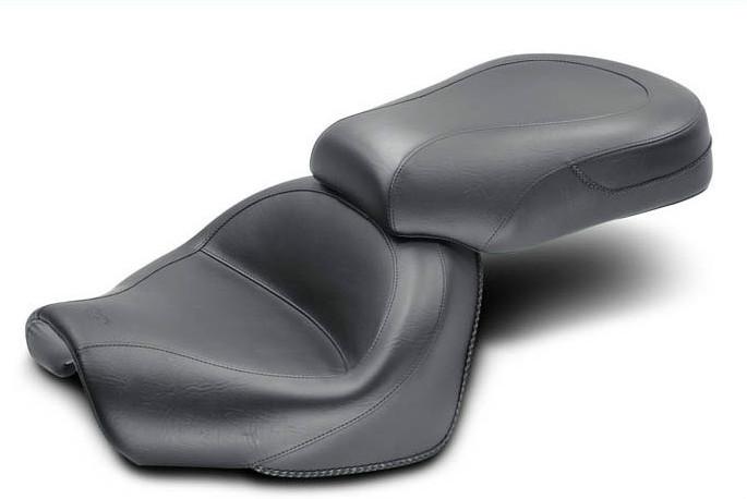 Mustang wide touring two-piece vintage seat for 2009-2013 yamaha v-star 950