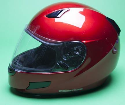 Hjc cl sp helmet in red  - only worn 12 times - size large - no reserve
