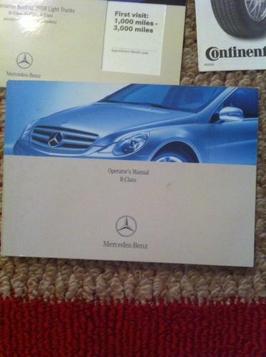 2008 mercedes benz r class owners manual set!!