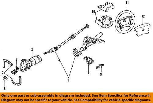 Nissan oem 480808j000 steering column-lower joint