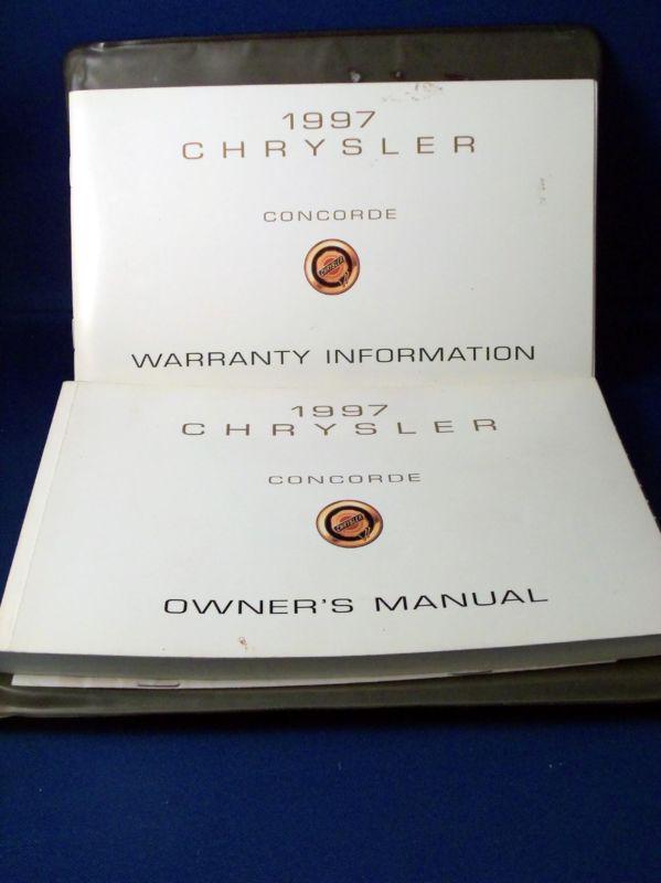 1997 chrysler concorde owners manual with cover 97
