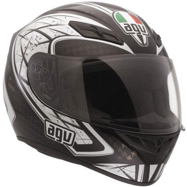 Agv k4 evo 2xl silver black full face motorcycle helmet dot xxl