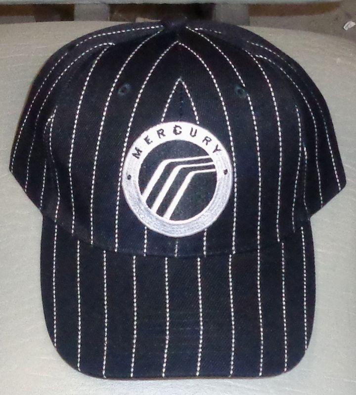 Mercury   hat / cap    black  pinstripe