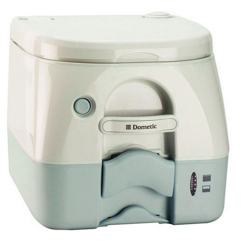 Tan dometic 301097202 portable 2.6 gallon marine toilet 