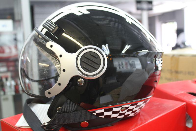 Fulmer af-u10 urban cool shielded open face helmet black rally xs >> last one!