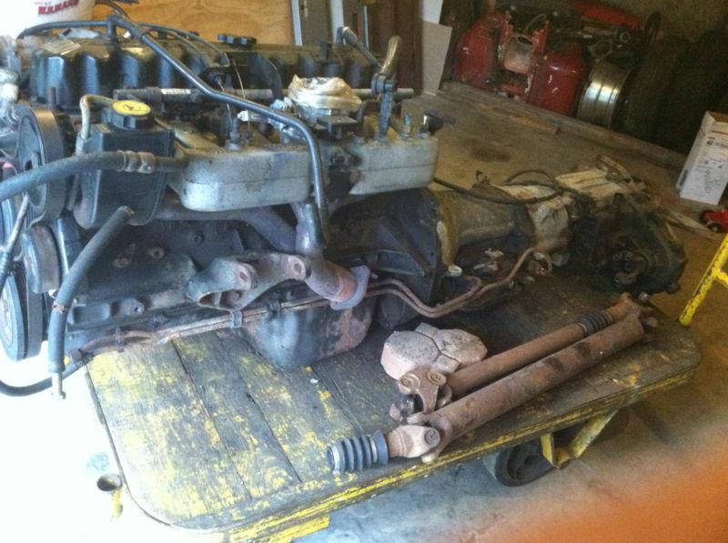 Complete engine w/ transfer case an driveshaft 1996 jeep grand cherokee laredo
