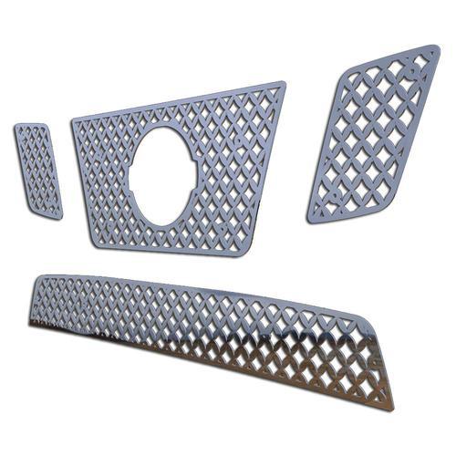 Buy Nissan Frontier 1213 Stainless Diamond Mesh Front Metal Grille Trim Cover in Riverton, Utah