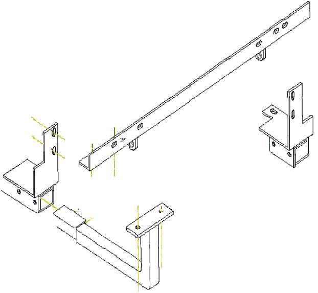 Blue ox dm7450 base plate for ford bronco 92-94