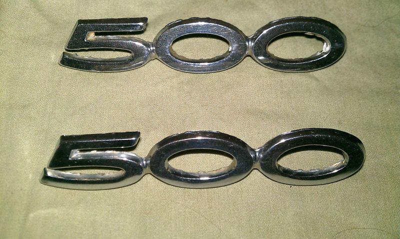  500 emblem 1968-72 ford torino-fairlane-ranchero