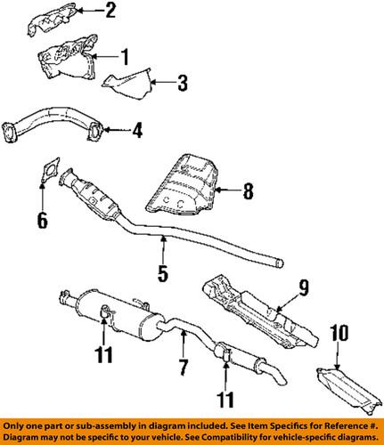 Mopar oem 4809383ab exhaust-heat shield