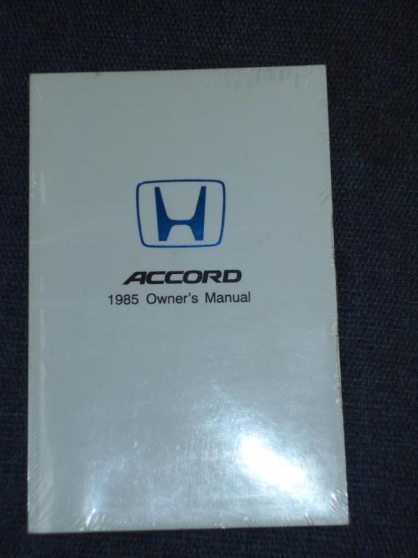 Honda accord owners manual glovebox book 1985 new in package!!! rare vintage