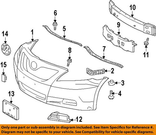 Toyota oem 5252106020 front bumper & grille-upper retainer