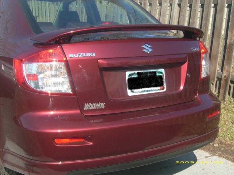 2007 2008 2009 2010 2011 2012 2013 suzuki sx4 spoiler - custom style w light 