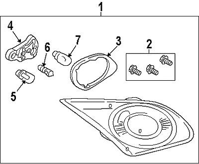 Volkswagen n10724402 genuine oem factory original back-up lamp bulb