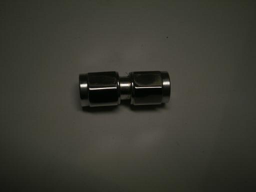 10 pack -4 an female straight swivel coupler polished fuel oil air fitting