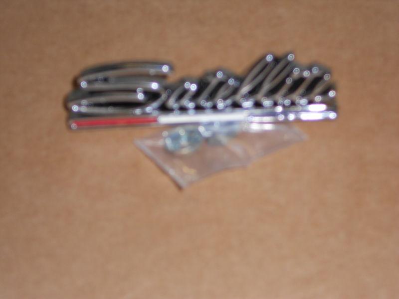 Mopar 66 67 satellite glove box door emblem  new