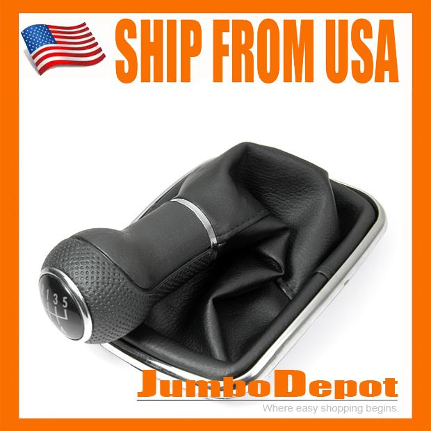 Us 1pcs fits vw mk4 golf jetta gti chrome manual 5-speed shift knob shifter hot