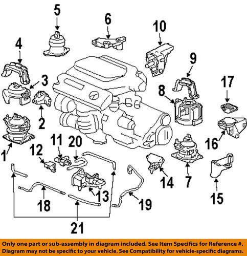 Acura oem 50850stxa03 engine & transmission mounting-transmission mount