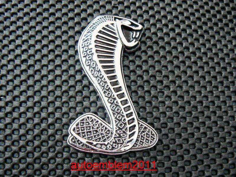 #42 diecast metal ford mustang cobra snake emblem badge - (one) f150 f450
