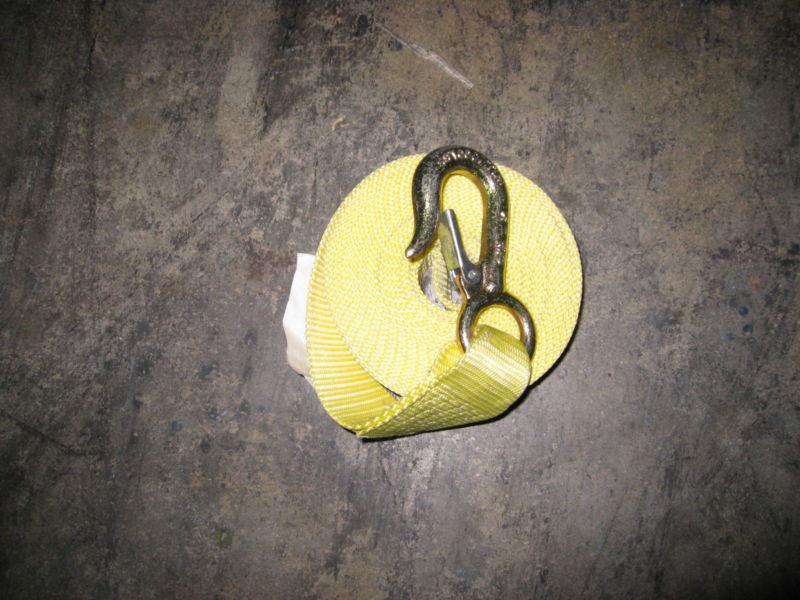 Buy 2" x 20' Boat Winch Strap, with 3/4 Ton Galvanized Eye Hoist Hook