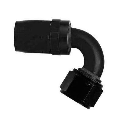 (2) aeroquip fbm4443 hose end aqp hose 120 deg -8 an hose to female -8 an black