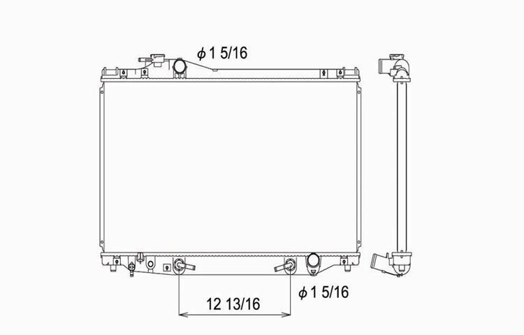 Replacement radiator 1992-2000 lexus sc300 automatic / manual 3.0l v6 1640046110