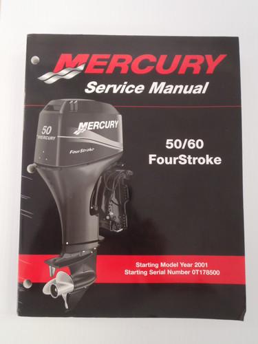 Used mercury outboards 50/60 fourstroke factory service manual 90-858896