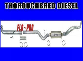  flo pro exhaust system 94-97 ford 7.3l 4'' turbo back #821