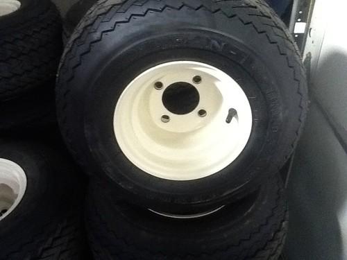 Brand new mounted tires and rims for golf cart set of 4 kenda hole n one wheels