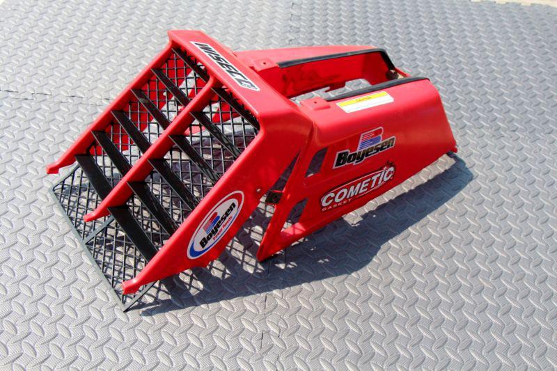  yamaha banshee grill + gas tank plastic + radiator cover 1987-2006 red b-14