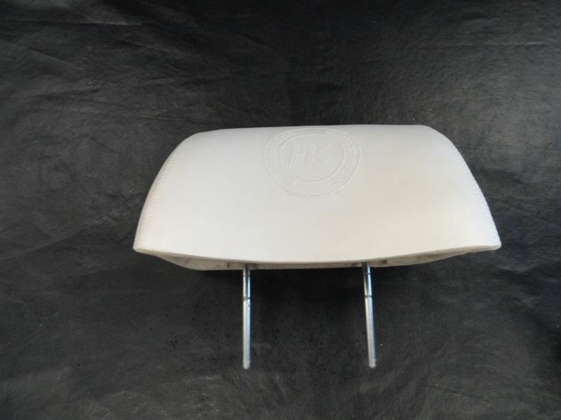 Harris kayot captains seat headrest white with hk logo 13 1/4" x 8 1/8" marine