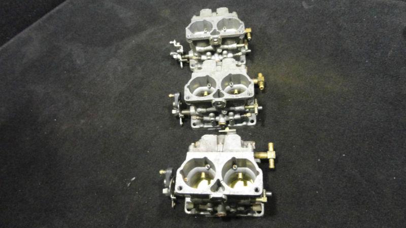 Set of 3 carburetors mercury/mariner 1993-1995 200/225hp outboard boat  (527)