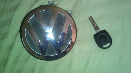 Vw 98-05 new beetle rear hatch trunk handle + emblem + door lock + key