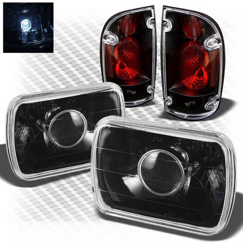 Buy 9596 BLACK PROJECTOR HEADLIGHTS + BLACK ALTEZZA STYLE TAIL