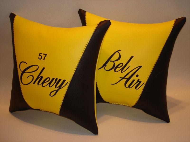  chevy belair custom made pillow set to match your paint nice christmas gift! 