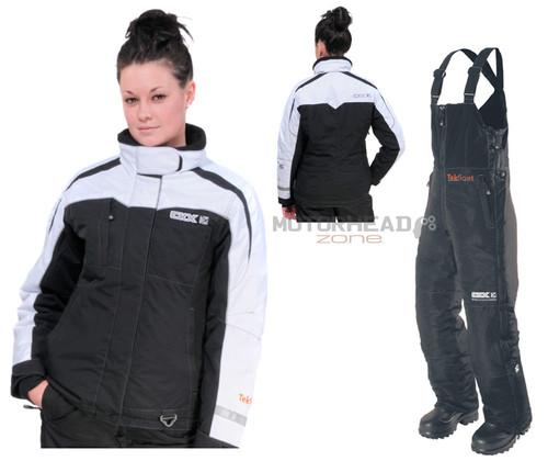 Snowmobile CKX Float Suit Jacket Bibs Women Coat Pants Medium BLK/White Floating, US $169.50, image 1