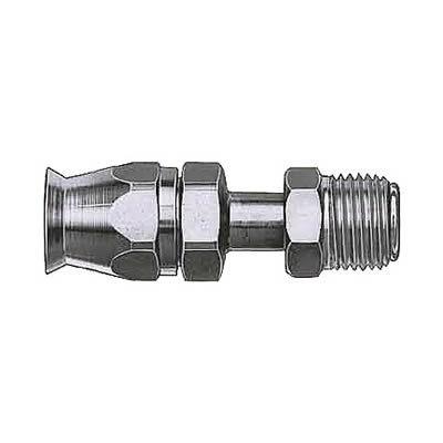 Aeroquip reusable hose end -6 an non-swivel male threads straight fbm1138