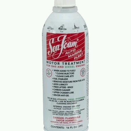 Sea foam fuel and oil additive works in gas and diesel. 4 and 2 stroke. 16oz
