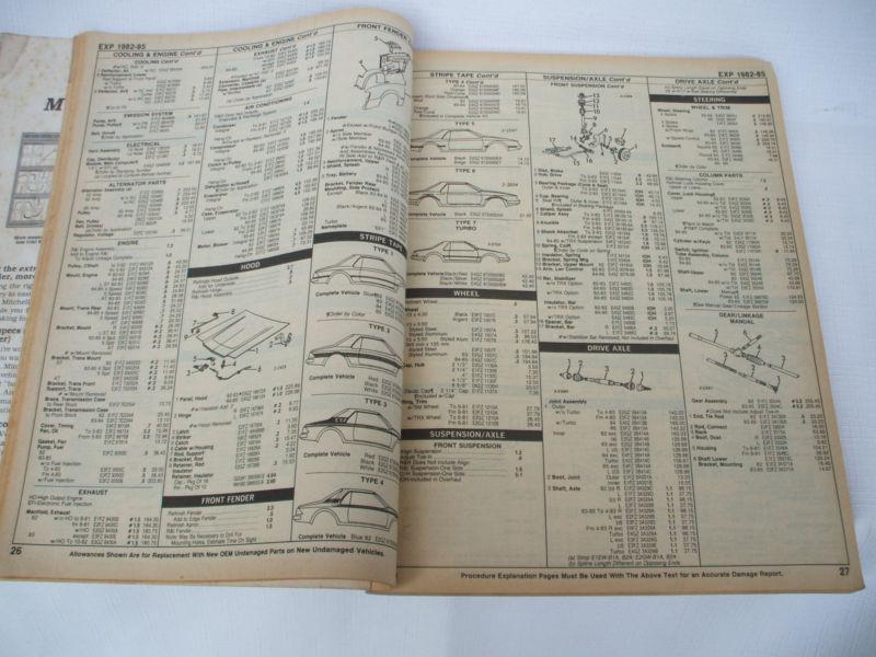 1987 Mitchell Collision Estimating & Reference Guide ford lincoln mercury, US $2.95, image 2